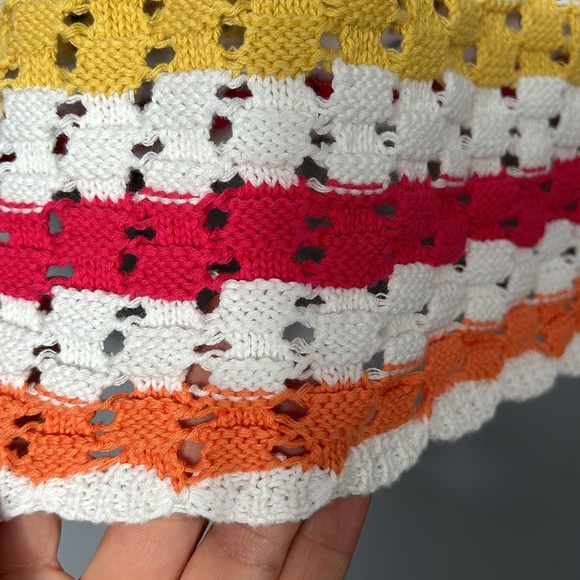 Knit Colorful Knit Top open back loose fit - Picture 6 of 8